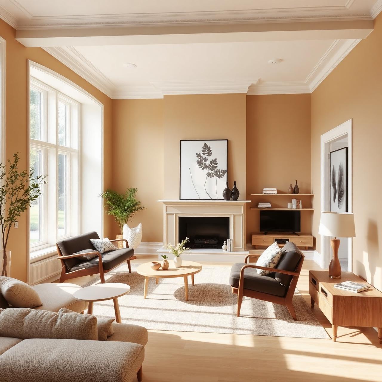 Frisch renoviertes Wohnzimmer von Maler Paesano in Dielsdorf